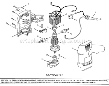 Page B Diagram and Parts List for 315265502  Craftsman Planer Jointer