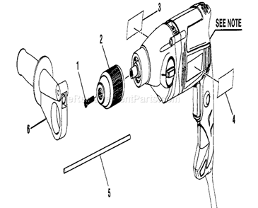 Drill Diagram and Parts List for 315265670  Craftsman Hammer Drill