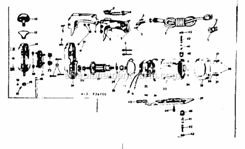 Unit Parts Diagram and Parts List for 31526700  Craftsman Jig Saw