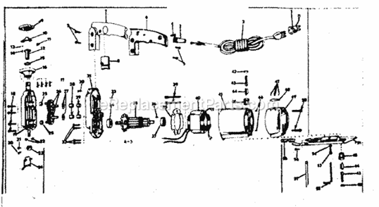 Unit Parts Diagram and Parts List for 31526730  Craftsman Scroll Saw