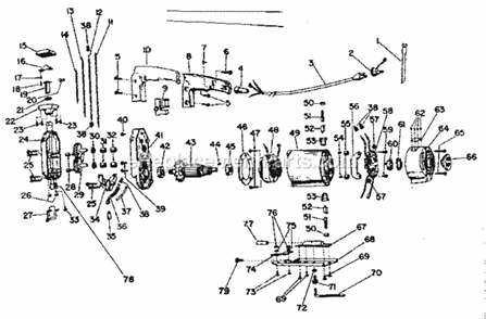 Unit Parts Diagram and Parts List for 31526750  Craftsman Scroll Saw