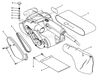 Sander Diagram and Parts List for 315268190  Craftsman Sander Polisher