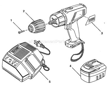 Drill Diagram and Parts List for 315269221  Craftsman Cordless Drill