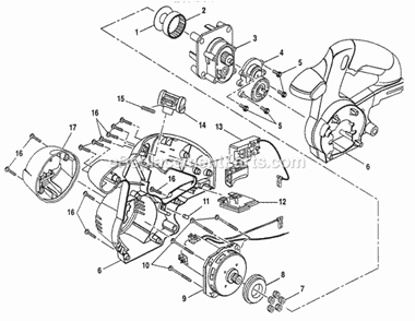 Housing Diagram and Parts List for 315271030  Craftsman Circular Saw