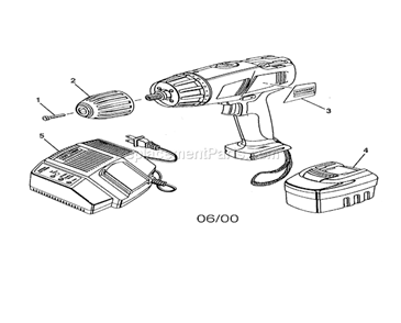 Drill Diagram and Parts List for 315271230  Craftsman Cordless Drill