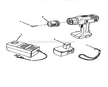 Unit Parts Diagram and Parts List for 315271900  Craftsman Cordless Drill