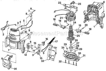 Page B Diagram and Parts List for 315275050  Craftsman Router
