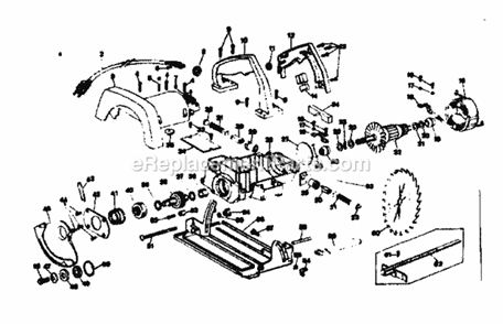 Unit Parts Diagram and Parts List for 31527673  Craftsman Circular Saw