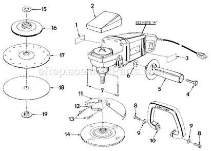Unit Parts Diagram and Parts List for 315277430  Craftsman Sander Polisher