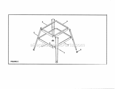 Part Location Diagram of 089037007089 Ryobi Leg