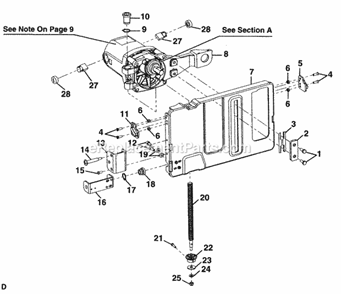 Part Location Diagram of 089037008708 Ryobi Motor Assembly
