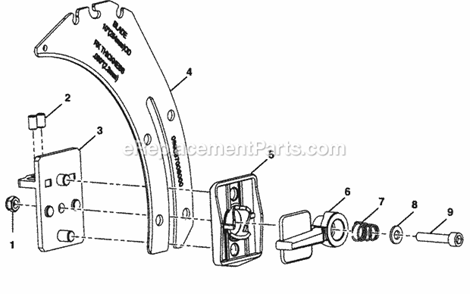 Spreader Assy Diagram and Parts List for 315284620  Craftsman Table Saw