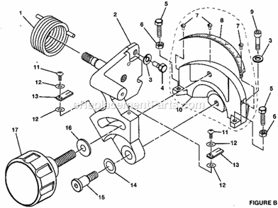 Bevel Scale Diagram and Parts List for 315285260  Craftsman Miter Saw