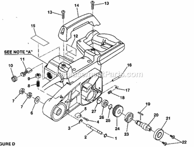 Armature / Geat Housing Diagram and Parts List for 315285260  Craftsman Miter Saw