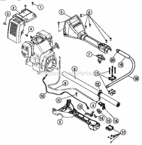 Page E Diagram and Parts List for 315742260  Craftsman Leaf Blower / Vacuum