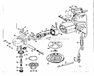 Page B Diagram and Parts List for 3157771  Craftsman Sander Polisher