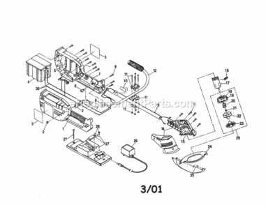 Part Location Diagram of 791-180150 MTD Switch Assembly (includes 10)