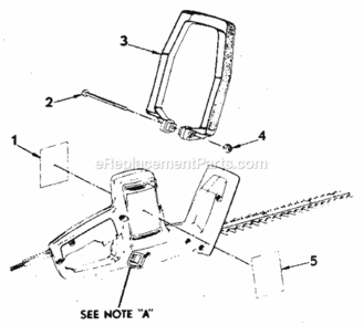 Page A Diagram and Parts List for 315796621  Craftsman Hedge Trimmer