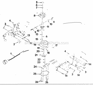 Page B Diagram and Parts List for 315796621  Craftsman Hedge Trimmer