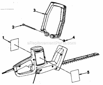 Page A Diagram and Parts List for 315796640  Craftsman Hedge Trimmer