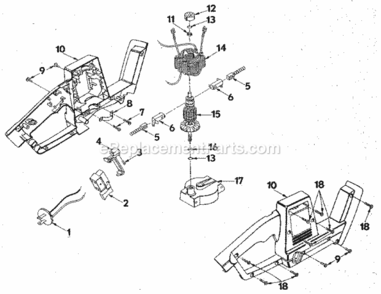 Page B Diagram and Parts List for 315797620  Craftsman Hedge Trimmer