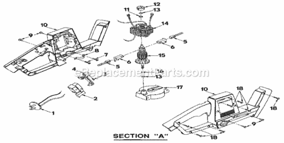 Page B Diagram and Parts List for 315797690  Craftsman Hedge Trimmer