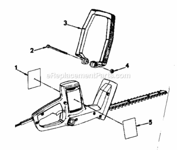 Page A Diagram and Parts List for 31581340  Craftsman Hedge Trimmer