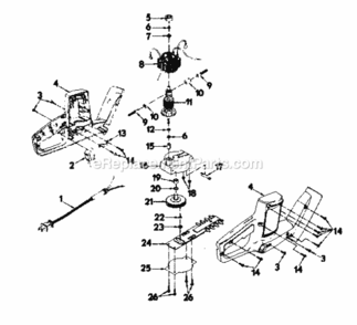 Page B Diagram and Parts List for 31581340  Craftsman Hedge Trimmer
