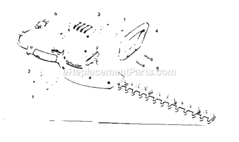 Page A Diagram and Parts List for 31581490  Craftsman Hedge Trimmer