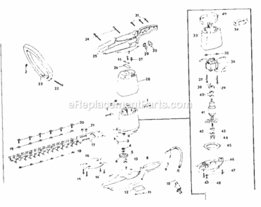 Page A Diagram and Parts List for 31581530  Craftsman Hedge Trimmer