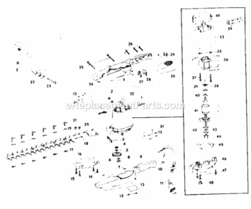 Page A Diagram and Parts List for 31581541  Craftsman Hedge Trimmer