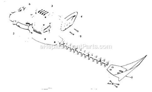 Page A Diagram and Parts List for 31581561  Craftsman Hedge Trimmer