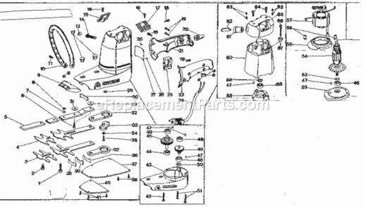 Page A Diagram and Parts List for 31585771  Craftsman Hedge Trimmer