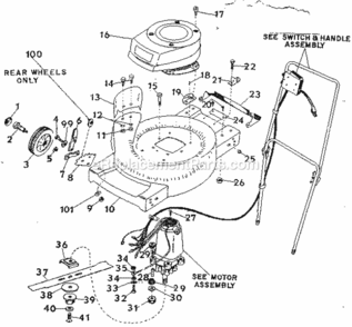 Part Location Diagram of 4-617542-02 Craftsman Chute Deflector