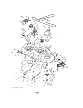 Part Location Diagram of 187607 Craftsman Center Baffle