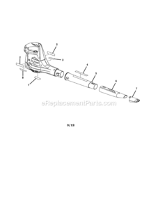 Page A Diagram and Parts List for 315CR2100  Craftsman Leaf Blower / Vacuum