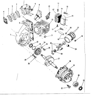 Part Location Diagram of 8532H Craftsman Muffler cap