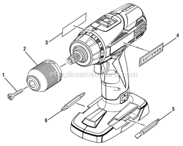 Part Location Diagram of 660134006 Ryobi Screw Chuck