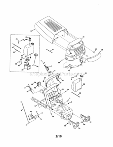 Page A Diagram and Parts List for 316286040  Craftsman Lawn Tractor