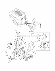 Page C Diagram and Parts List for 316286040  Craftsman Lawn Tractor