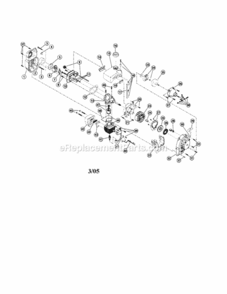 Page A Diagram and Parts List for 316292560  Craftsman Cultivator