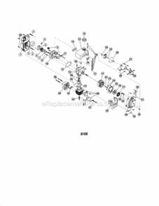 Part Location Diagram of 753-04998 MTD Short Block Assembly (ITEMS 8,13,43 & 47-50)  (NOT SHOWN)