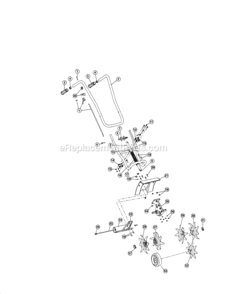 Page B Diagram and Parts List for 316292561  Craftsman Cultivator