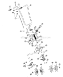 HandlesTines Diagram and Parts List for 316292640  Craftsman Tiller