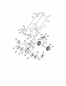 Part Location Diagram of 753-05080 MTD Tine Shield