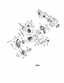 Page A Diagram and Parts List for 316299370  Craftsman Cultivator