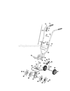 Page B Diagram and Parts List for 316299370  Craftsman Cultivator