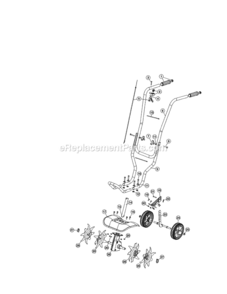 Page B Diagram and Parts List for 316299371  Craftsman Cultivator