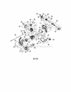 Page A Diagram and Parts List for 316299372  Craftsman Cultivator