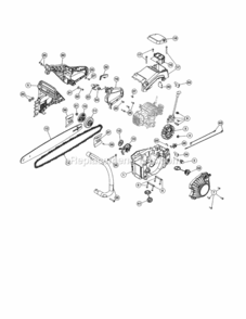 Part Location Diagram of 753-06745 MTD Bar 55cc Saw 20